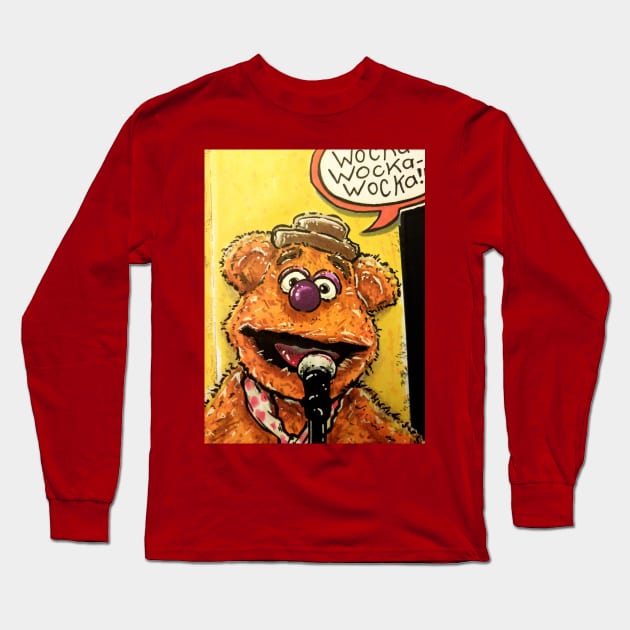 Fozzie Bear Art Long Sleeve T-Shirt by dustinPrime